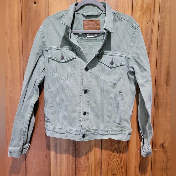 Levi's Light Green Denim Jacket - Picture 3 of 13